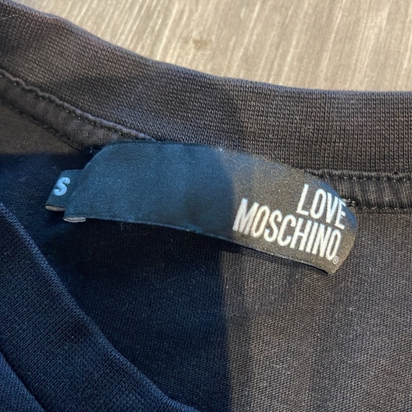 Men’s love Moschino T-shirt - black - Small - Picture 4 of 4